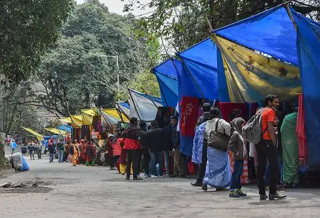 Stalls outside Darjeeling Zoo