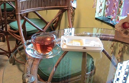 A cup of black Darjeeling tea