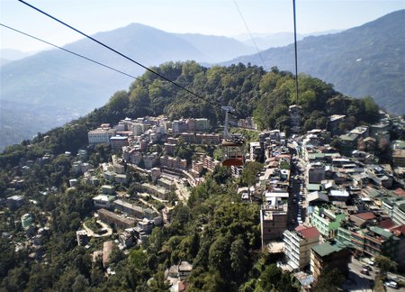 Gangtok from Ropeway