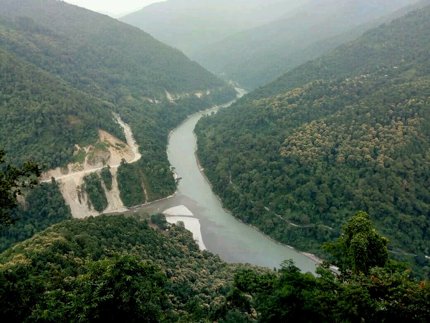 Triveni from Peshoke View Point