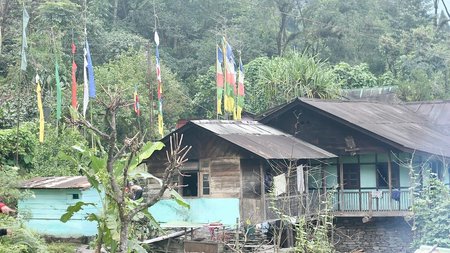Village huts in Dzongu Valley