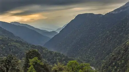 Sunset from Bakhim Campsite