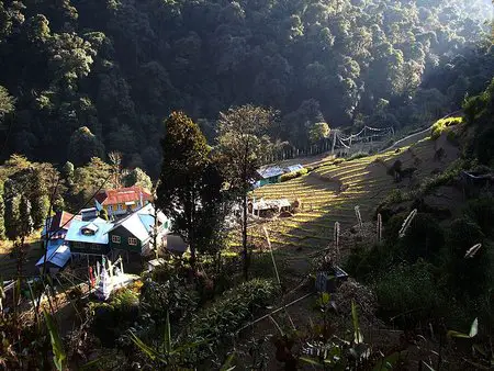 Village huts at Srikhola