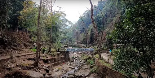 Stream   bridge at Ganga Maya