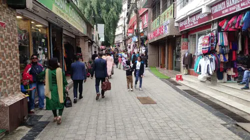 Stores on Nehru Road Darjeeling